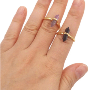 Inicio anillo de piedra natural ajustable